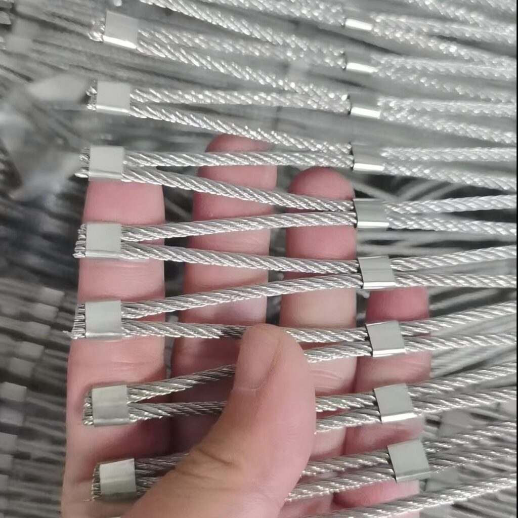 Ferrule Type 304 Stainless Steel Cable Mesh